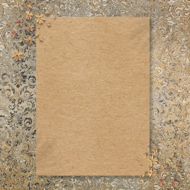 Invitation Rustic Kraft Simple Élégant Bohème (Rustic Kraft Simple Stylish Boho Invitation)