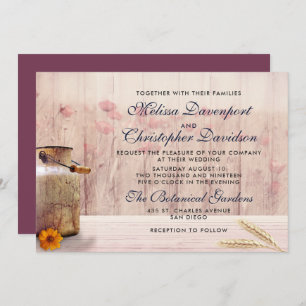 Invitation Rustic Milk