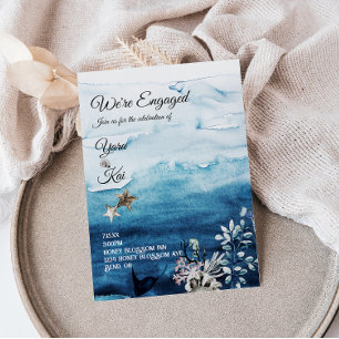 Invitation Rustic Ocean Nous sommes engagés pour l'engagement
