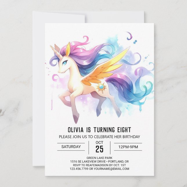 Invitation Rustic Online Horse Anniversaire (Devant)