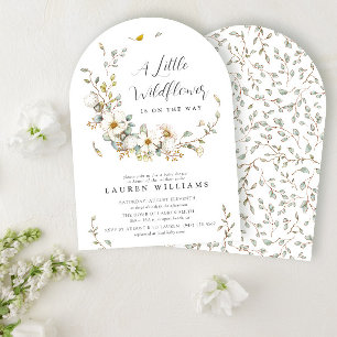 Invitation Rustic Summer Petit Fleur sauvage Baby shower I