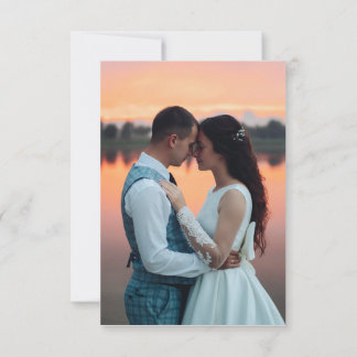Invitation Rustic Sunset Budget Minimaliste 2 Mariage photo