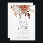 Invitation Rustic Terracotta Florals Soixantième anniversaire<br><div class="desc">Rustic Terracotta Florals Soixantième anniversaire. à invitation vos invités pour célébrer votre 60e anniversaire. Un élégant script pour l'occasion et personnaliser facilement le reste du texte selon vos propres besoins.</div>