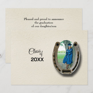 Invitation Rustic Western Hi-School Graduation Announcement 