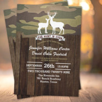 Rustic Western La chasse est au-dessus du Mariage