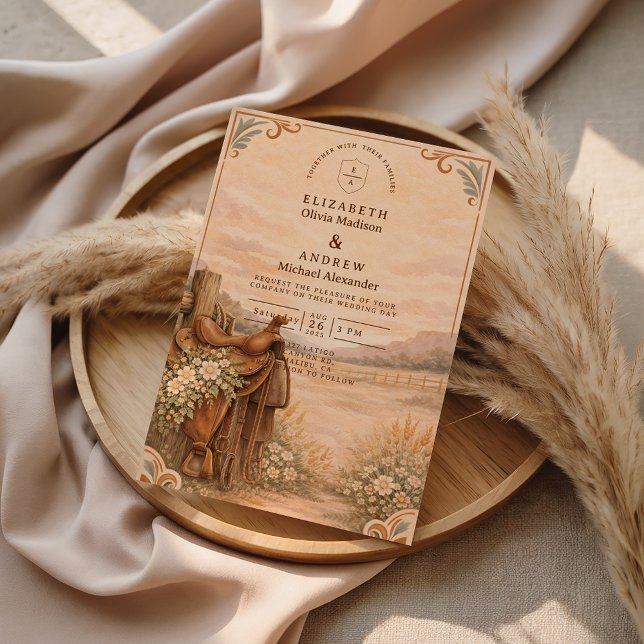 Invitation Rustic Western Ranch Wedding (Créateur téléchargé)