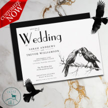 Rustique BOHO Amoureux de Corbeaux