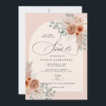 Invitation Rustique Boho Terracotta Pampas Sweet 16<br><div class="desc">Calligraphie rustique Boho Terracotta Pampas Sweet 16 Invitation</div>