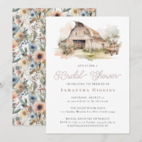 Rustique Chic Floral Farmhouse Grange Fête des mar