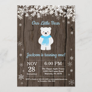 Invitation rustique d'anniversaire de garçon