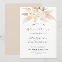 Rustique Désert Roses Pampas Répétition Grass Dîne