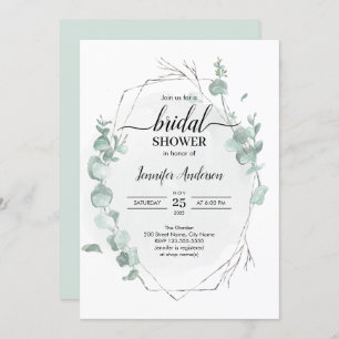 Invitation Rustique Eucalyptus Bridal Shower