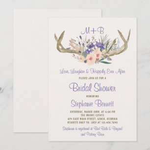 Invitation Rustique Floral Bridal