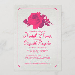 Invitation rustique floral de roses indien/de