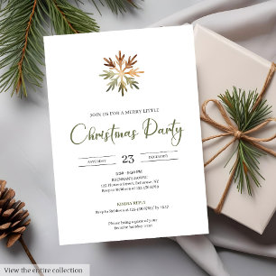 Invitation Rustique Neutre Terreux Minimaliste Cosy Aquarelle