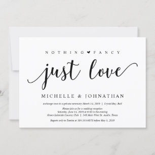 Invitation Rustique Noir Rien de Fantaisie Juste Amour, Fugue