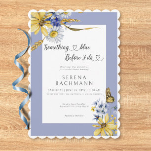 Invitation Rustique Quelque Chose De Bleu Avant De Faire Fête