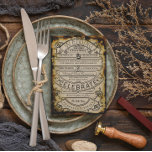 Invitation Rustique Vintage Renaissance Médiéval Mariage de b<br><div class="desc">Moody Vintage Rustique Castlecore Médiéval Renaissance A Love Story Theatre Bistro Style esthétique Vintage Moderne Typographie Greatest Love on Earth Old Hollywood Theatre Ticket Vintage Antique Retro Faire-part de mariage Un jour Singular Obtenir des citations et de la typographie hitchées. Ferme Maison Vieux Western Lodge Horse Ranch Thèmes. Vieux Mariage...</div>