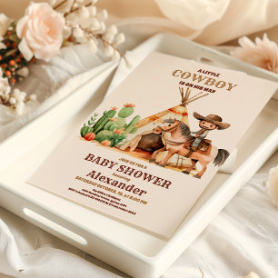Invitation Rustique Western Cowboy Country Baby shower