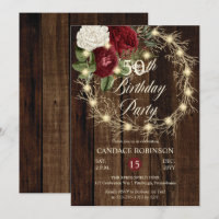 Rustique Woodsy Lighted Wreath 50e fête d'annivers