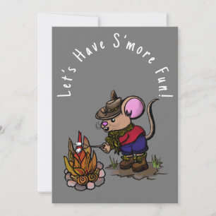 Invitation S’more Birday Fun Mouse