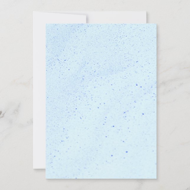 Invitation Sable bleu clair (Devant)