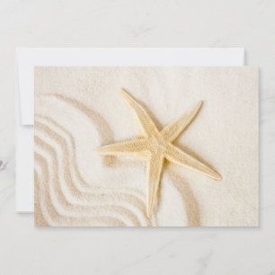 Invitation Sable et Starfish couleur neutre naturelle