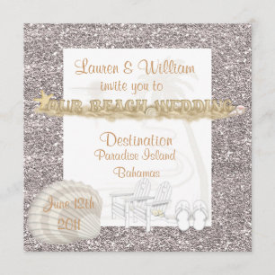 Invitation Sable SIMPLE de cristal d'invitations de mariage