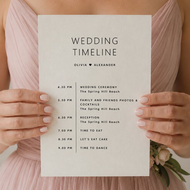 Invitation Sac de bienvenue de mariage | Calendrier de l'itin (Créateur téléchargé)
