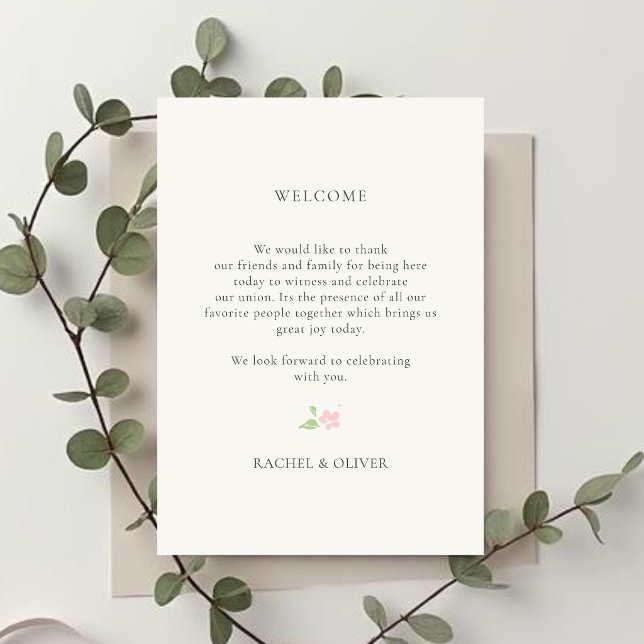 Invitation Sac de bienvenue de mariage | Calendrier de l'itin (Créateur téléchargé)