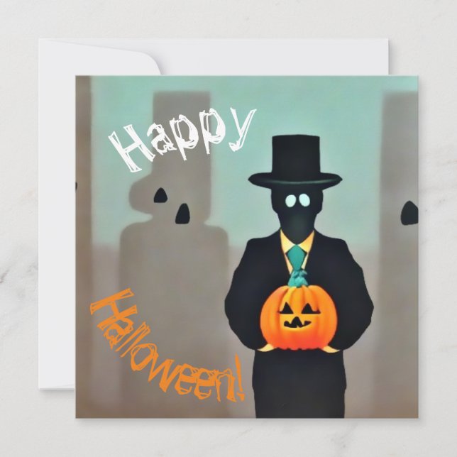 Invitation Sachets en papier de monstres d'Halloween élégants (Devant)
