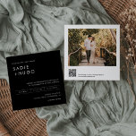 Invitation SADIE Minimal Carré Wedding Inviter Photo, QR Code<br><div class="desc">La collection Sadie, où le design minimaliste côtoie des lignes épurées pour une esthétique vraiment moderne. Avec son aspect simple mais sophistiqué, cette collection dégage une élégance intemporelle qui se fond sans effort dans n'importe quel cadre. La Collection Sadie embrasse un style classique et tendance, assurant ainsi sa pertinence et...</div>