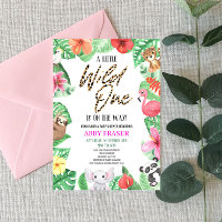 Safari de la jungle tropicale Zoo Baby shower anim