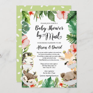 Invitation Safari Friends Baby shower neutre par le genre par