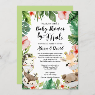 Invitation Safari Friends Baby shower neutre par le genre par