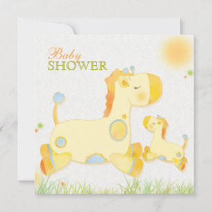 Invitation Safari Giraffe Baby shower Whimsical