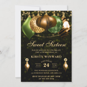 Invitation Safari Wild Poster de animal Baubles Sweet sixteen