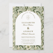 Sage Botanical Arch Elegant Wedding