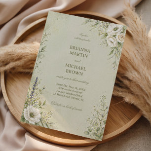 Invitation Sage Botanique Douce