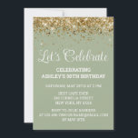 Invitation Sage & Gold Parties scintillant 50e anniversaire C<br><div class="desc">Sage Green Gold Parties scintillant Invitation,  50e invitation de fête d'anniversaire Cinquante,  Fêtons digitale N'Importe quel âge,  Téléchargement instantané Cinquante-sixième cinquième,  Personnalisé 50e 60e Cinquantième,  Elégant Jalon modèle Golden Glam,  Personnalisé 50 60 Confetti personnalisé,  Calligraphie adulte Moderne Écriture stylée,  Chic simple pour elle,  Bling 55e 65e 45e célébration</div>