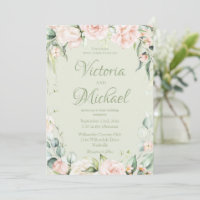 Sage Green Elegant Mariage Floral