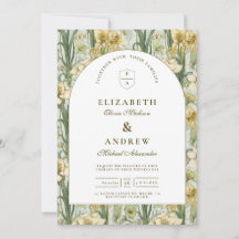 Sage Green Floral Arch Wedding