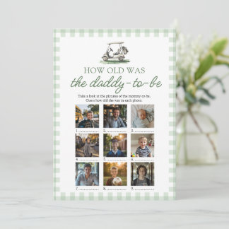 Invitation Sage Green Golf How Old Was The Daddy Game