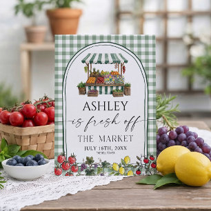 Invitation Sage Green Marché de Producteurs de Mariée