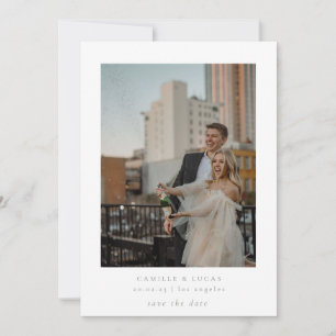 Invitation Sage Green Minimalist Elegant Photo Enregistrer la