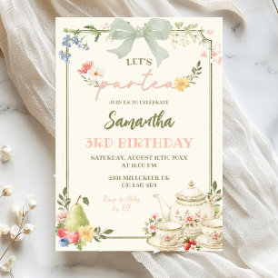 Invitation Sage Rose Marché des Fermiers Let's Par Tea Annive