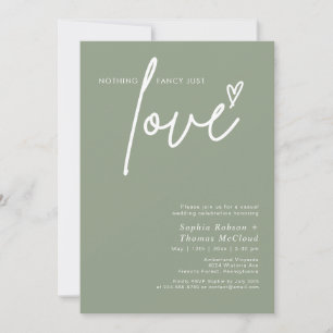 Invitation Sage Vert Rien De Fancy Just Love Mariage