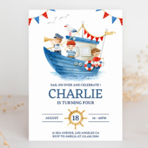 Invitation Sailor Nautical Summer