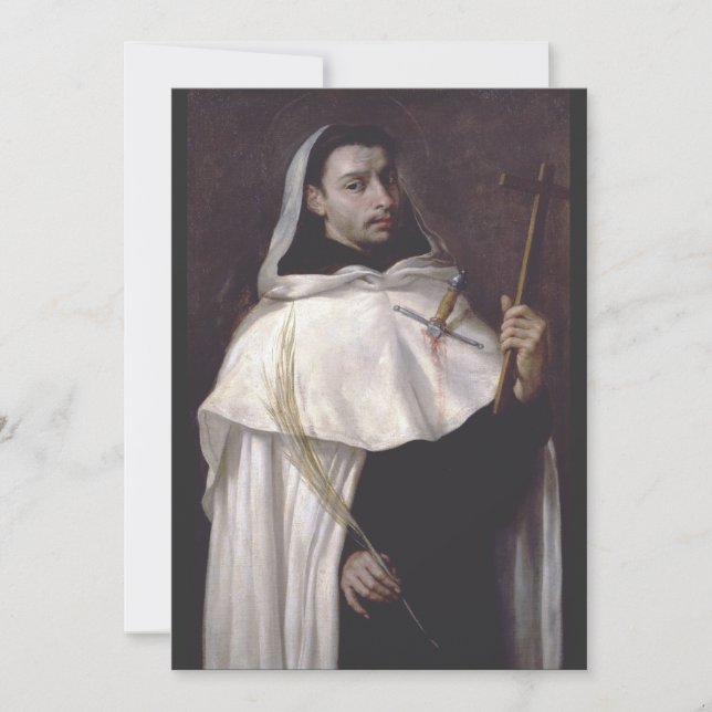 Invitation Saint Ange de Jérusalem Martyr et Prêcheur (Devant)
