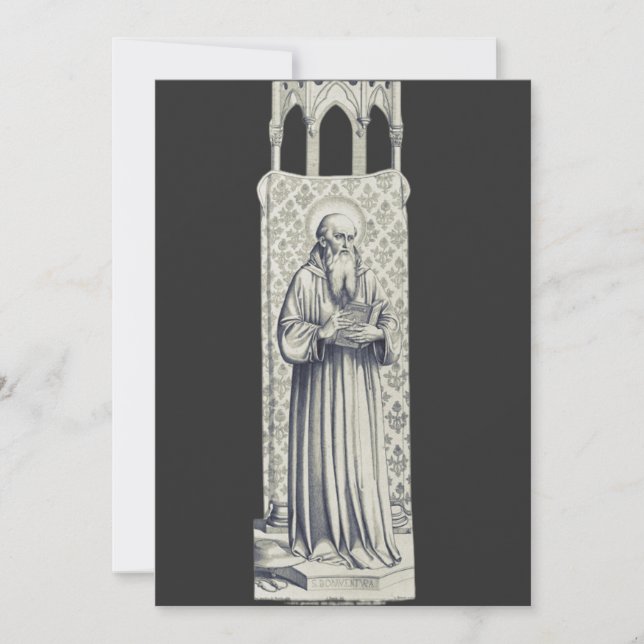 Invitation Saint Bonaventure Docteur séraphique (Devant)